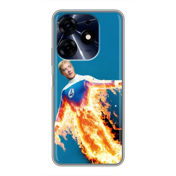 Чохол з принтом «Людина-факел у вогні» для TECNO Spark 10c Чохол з принтом «Людина-факел у вогні» для TECNO Spark 10c
