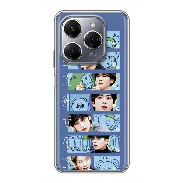 Чехол с принтом «Bangtan» для TECNO Spark 20 Pro
