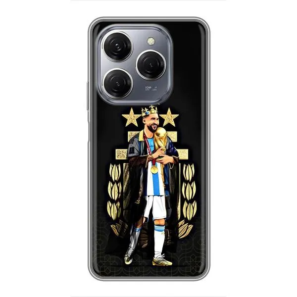 Чохол з принтом «Мессі Король» для TECNO Spark 20 Pro