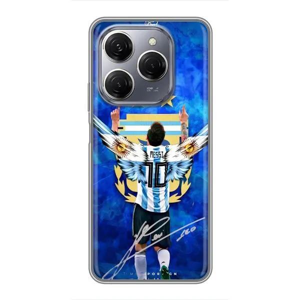 Чохол з принтом «Мессі збірна» для TECNO Spark 20 Pro