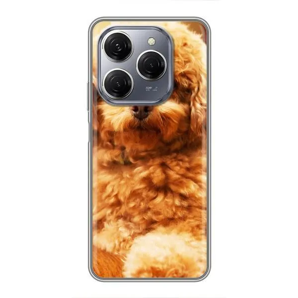 Чехол с принтом «Щенок Бишон» для TECNO Spark 20 Pro