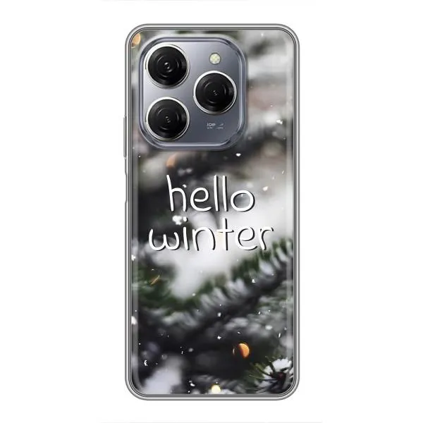 Чехол с принтом «Hello winter» для TECNO Spark 20 Pro Чехол с принтом «Hello winter» для TECNO Spark 20 Pro