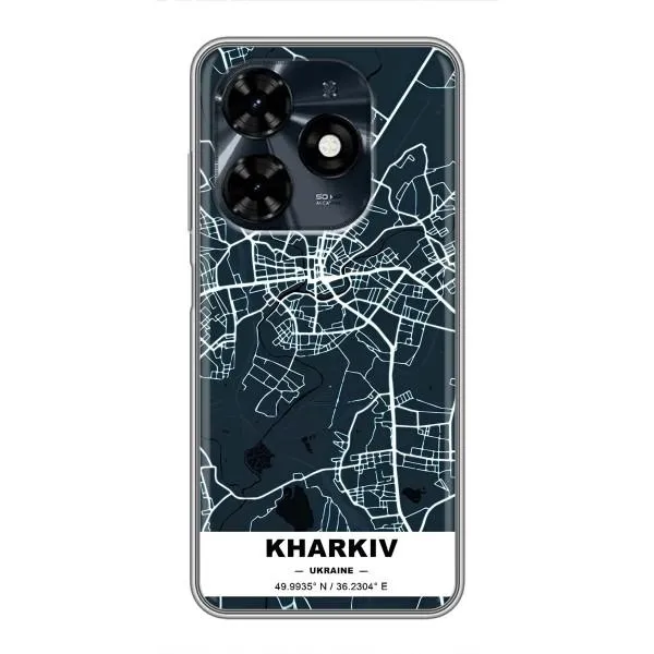 Чехол с принтом «Харьков» для TECNO Spark 20c