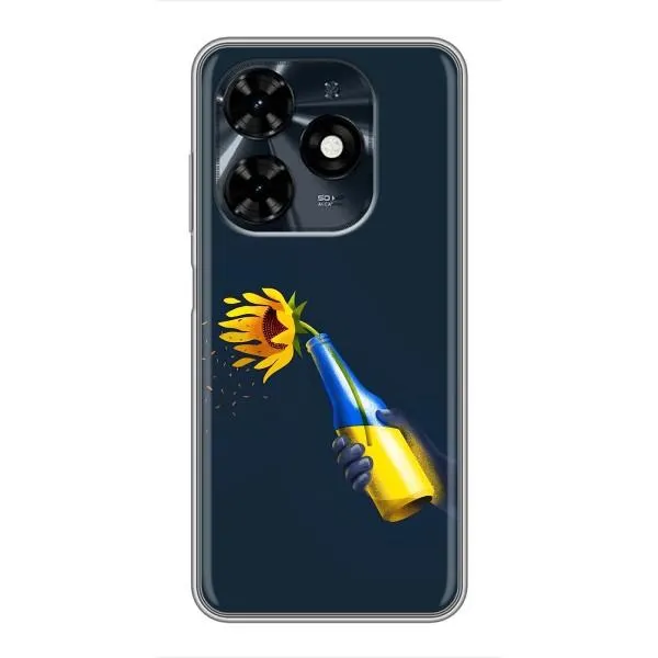 Чохол з принтом «Коктель молотова» для TECNO Spark 20c