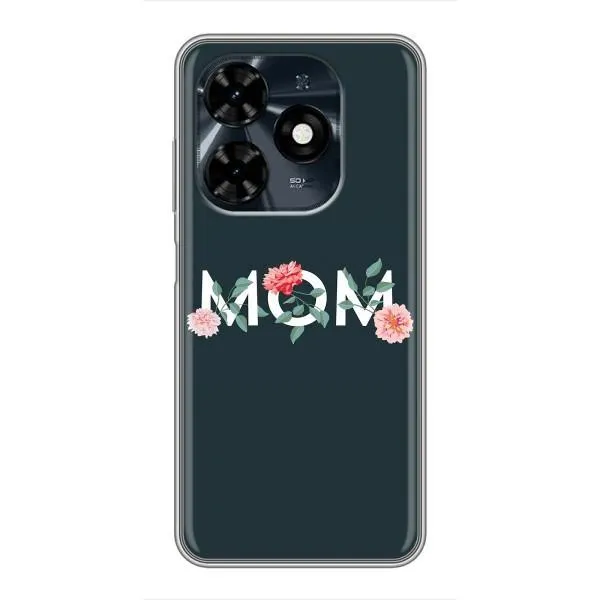 Чехол с принтом «Mom дизайн» для TECNO Spark 20c