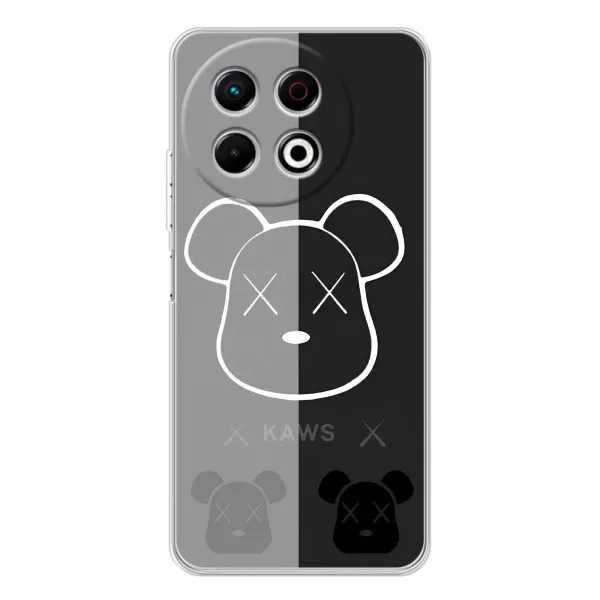 Чехол с принтом «БеарБрик глаза» для TECNO Spark 30 Pro