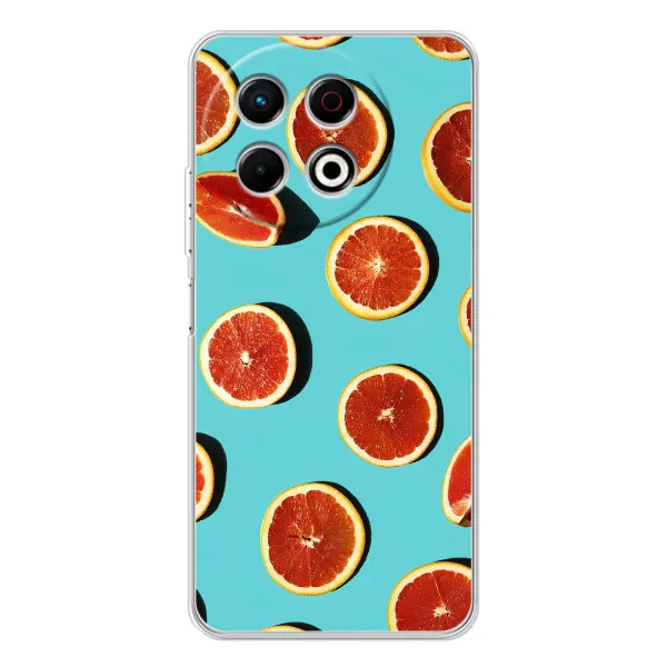 Чохол з принтом «Грейпфрут» для TECNO Spark 30 Pro