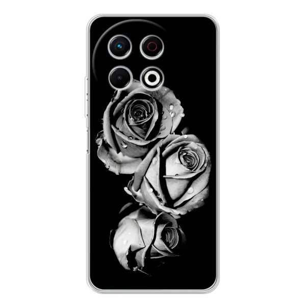 Чехол с принтом «Черная роза» для TECNO Spark 30 Pro Чехол с принтом «Черная роза» для TECNO Spark 30 Pro