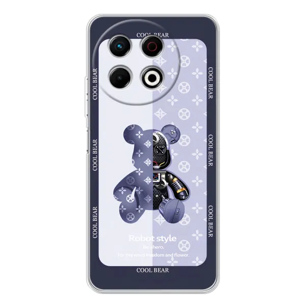 Чехол с принтом «Медвежонок LV» для TECNO Spark 30 Pro Чехол с принтом «Медвежонок LV» для TECNO Spark 30 Pro