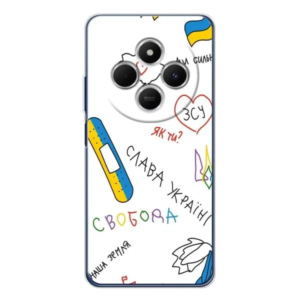 Чехол с принтом «Стикер» для TECNO Spark 30