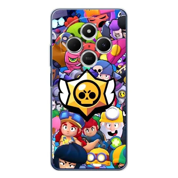 Чехол с принтом «Лого Brawl Stars» для TECNO Spark 30C Чехол с принтом «Лого Brawl Stars» для TECNO Spark 30C