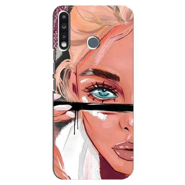 Чехол с принтом «Макияж» для TECNO Spark 4