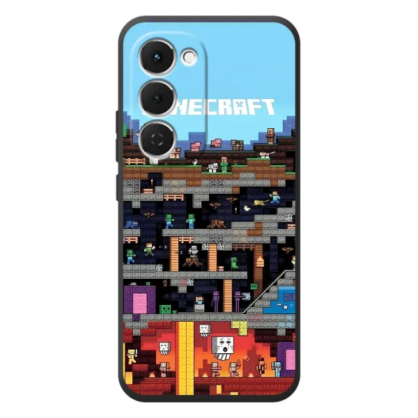 Чехол с принтом «фон Minecraft» для TECNO Spark 40 Pro Plus Чехол с принтом «фон Minecraft» для TECNO Spark 40 Pro Plus