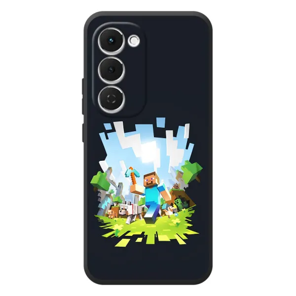 Чехол с принтом «персонажи Minecraft» для TECNO Spark 40 Pro Plus Чехол с принтом «персонажи Minecraft» для TECNO Spark 40 Pro Plus