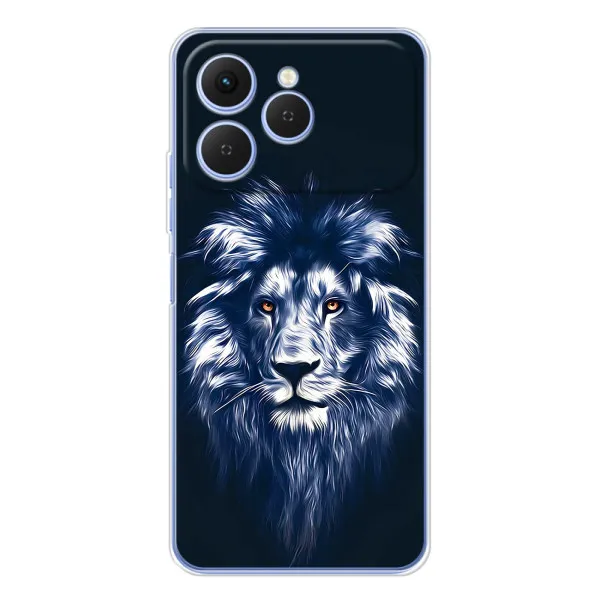 Чехол с принтом «Синий Лев» для TECNO Spark 40