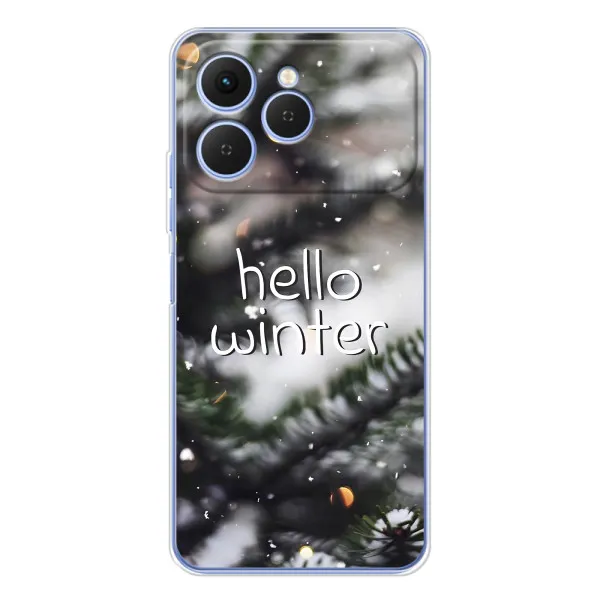 Чехол с принтом «Hello winter» для TECNO Spark 40 Чехол с принтом «Hello winter» для TECNO Spark 40