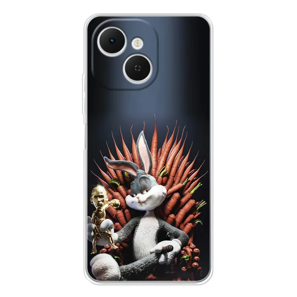 Чехол с принтом «Король Кролик» для TECNO Spark 40C Чехол с принтом «Король Кролик» для TECNO Spark 40C