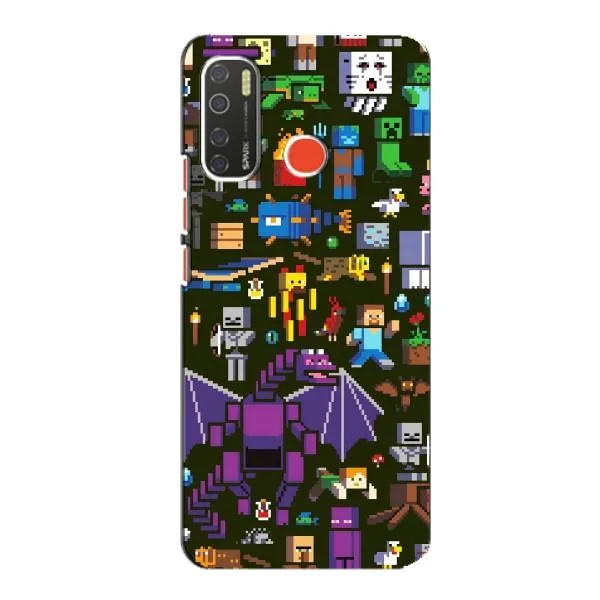 Чехол с принтом «Коллаж Майнкрафт» для TECNO Spark 5 Pro Чехол с принтом «Коллаж Майнкрафт» для TECNO Spark 5 Pro
