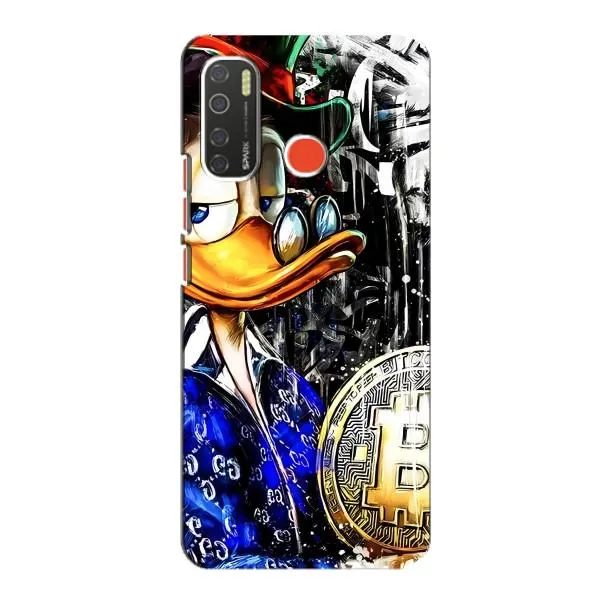 Чехол с принтом «Биткойн Скрудж» для TECNO Spark 5 Чехол с принтом «Биткойн Скрудж» для TECNO Spark 5