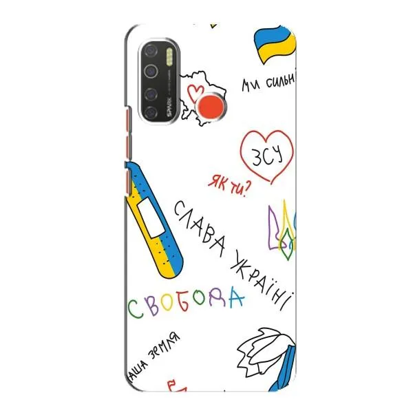 Чехол с принтом «Стикер» для TECNO Spark 5