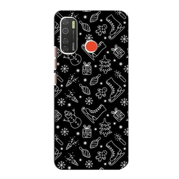 Чехол с принтом «Новогодний фон» для TECNO Spark 5 Чехол с принтом «Новогодний фон» для TECNO Spark 5
