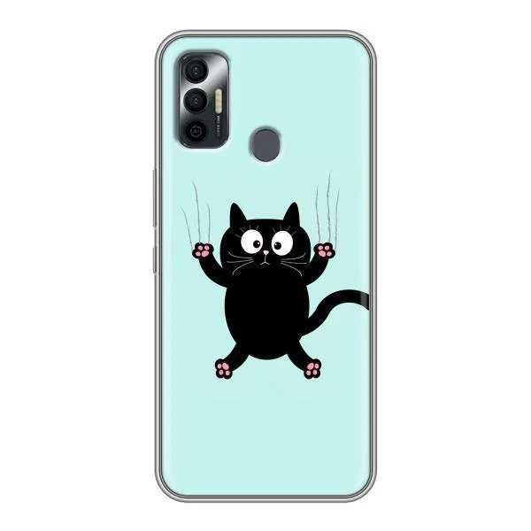 Чехол с принтом «Падающий кот» для TECNO Spark 7 (KF6n) Чехол с принтом «Падающий кот» для TECNO Spark 7 (KF6n)
