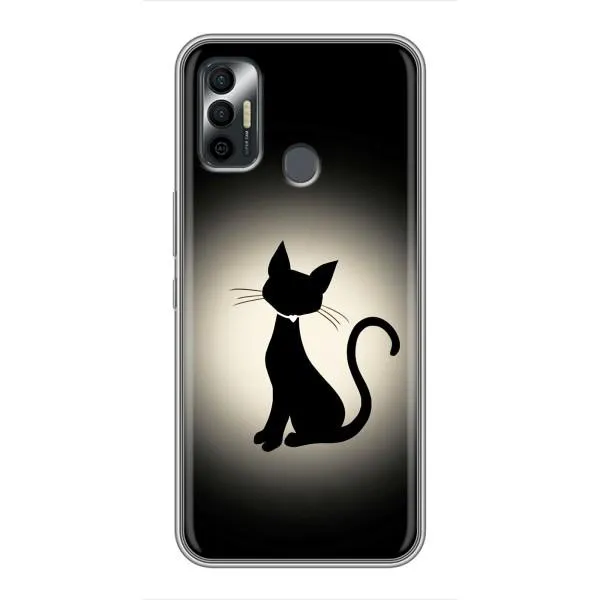 Чехол с принтом «Силуэт котика» для TECNO Spark 7 (KF6n) Чехол с принтом «Силуэт котика» для TECNO Spark 7 (KF6n)