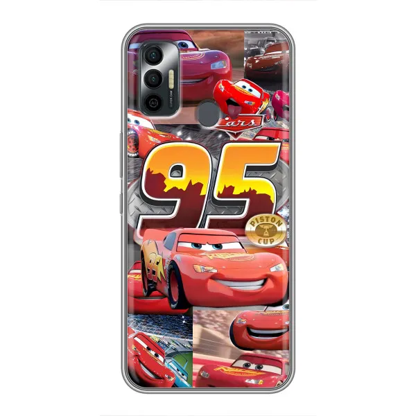 Чехол с принтом «Коллаж Молния Маквин» для TECNO Spark 7 (KF6n)
