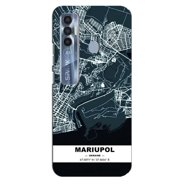 Чехол с принтом «Мариуполь» для TECNO Spark 7 Pro
