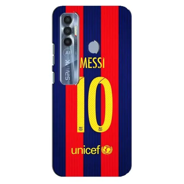 Чехол с принтом «Messi Barca 10» для TECNO Spark 7 Pro