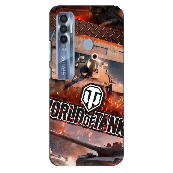 Чехол с принтом «World of Tanks» для TECNO Spark 7 Pro Чехол с принтом «World of Tanks» для TECNO Spark 7 Pro