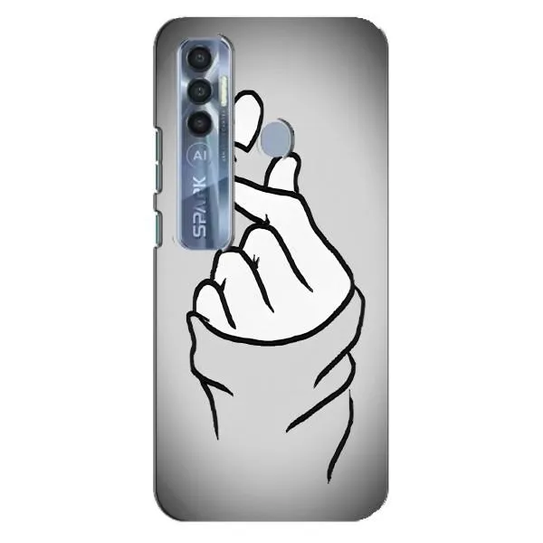 Чохол з принтом «Значок Love» для TECNO Spark 7 Pro