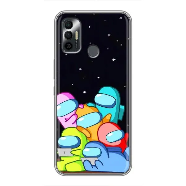 Чохол з принтом «Скіни в космосі» для TECNO Spark 7P
