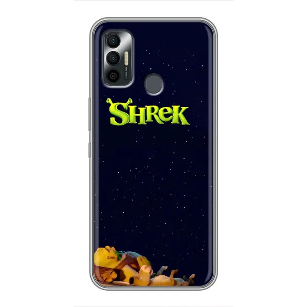 Чехол с принтом «Отдыхающий Шрек» для TECNO Spark 7P