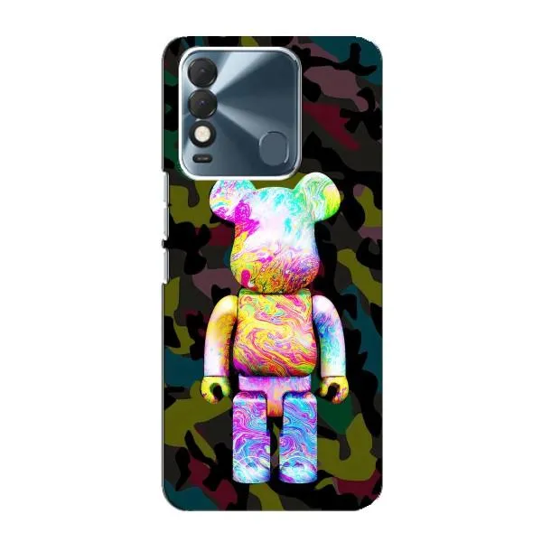 Чехол с принтом «Яркий Bearbrick» для TECNO Spark 8 Чехол с принтом «Яркий Bearbrick» для TECNO Spark 8