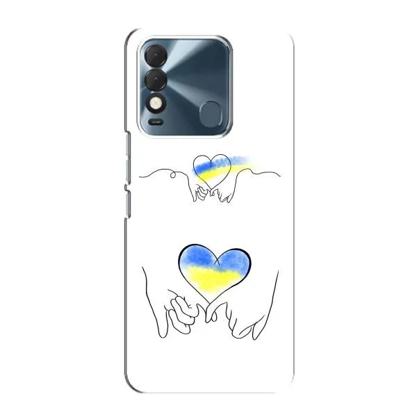 Чехол с принтом «Мир Украине» для TECNO Spark 8
