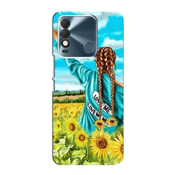 Чехол с принтом «Украиночка» для TECNO Spark 8