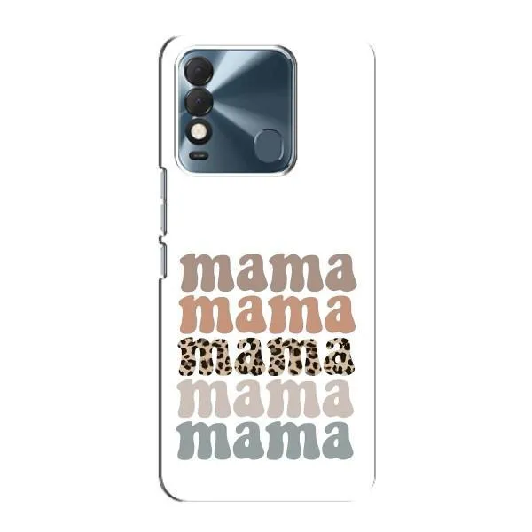 Чехол с принтом «Текстовый коллаж мама» для TECNO Spark 8