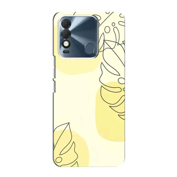 Чехол с принтом «Желтая монстера арт» для TECNO Spark 8 Чехол с принтом «Желтая монстера арт» для TECNO Spark 8