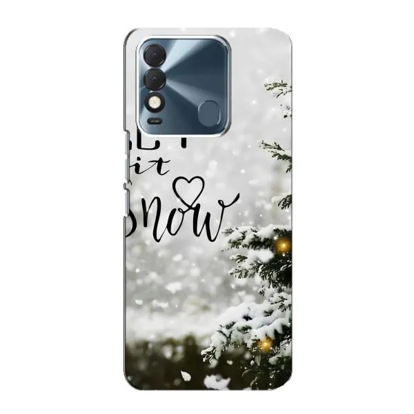 Чехол с принтом «Let it snow» для TECNO Spark 8 Чехол с принтом «Let it snow» для TECNO Spark 8