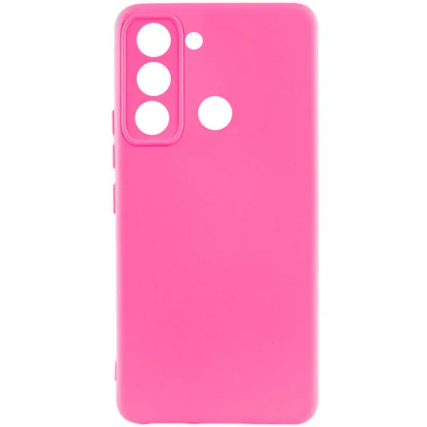 Чехол Silicone Cover Lakshmi Full Camera (AAA) для TECNO Spark 8C — Розовый — фото 1 Чехол Silicone Cover Lakshmi Full Camera (AAA) для TECNO Spark 8C — Розовый — фото 1