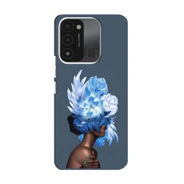 Чехол с принтом «Цветы на голове» для TECNO Spark 8C Чехол с принтом «Цветы на голове» для TECNO Spark 8C