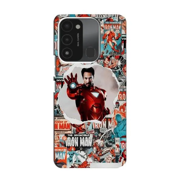 Чехол с принтом «Айронмен» для TECNO Spark 8C