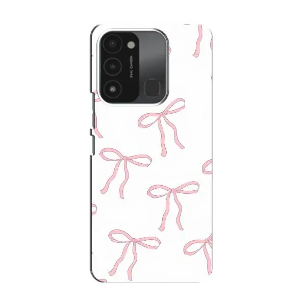 Чехол с принтом «Розовые бантики» для TECNO Spark 8C Чехол с принтом «Розовые бантики» для TECNO Spark 8C