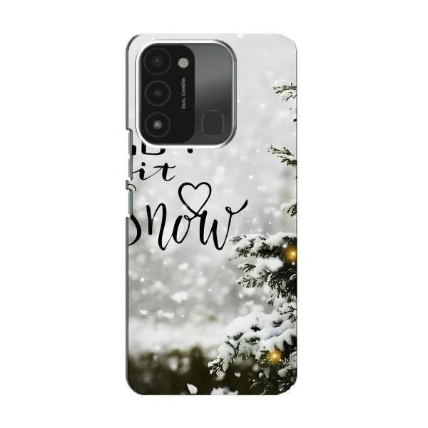 Чехол с принтом «Let it snow» для TECNO Spark 8C