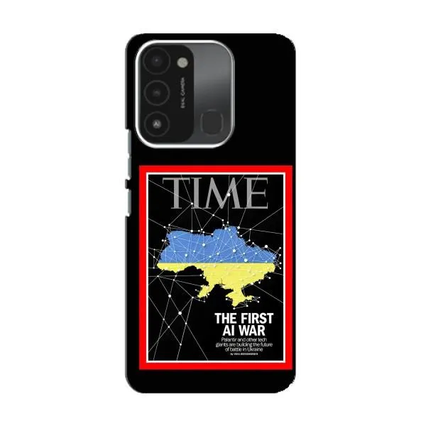 Чехол с принтом «TIME Ukraine» для TECNO Spark 8C Чехол с принтом «TIME Ukraine» для TECNO Spark 8C