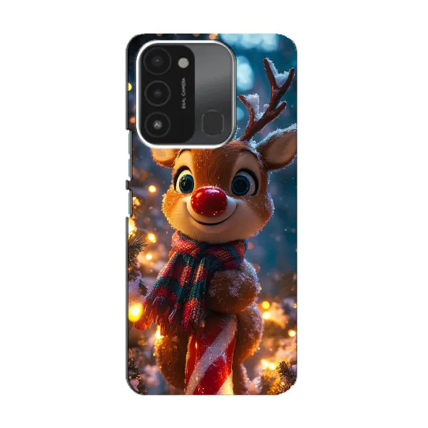 Чехол с принтом «Олень с шарфом» для TECNO Spark 8C Чехол с принтом «Олень с шарфом» для TECNO Spark 8C