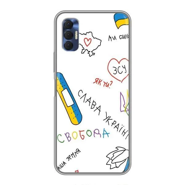 Чехол с принтом «Стикер» для TECNO Spark 8P Чехол с принтом «Стикер» для TECNO Spark 8P