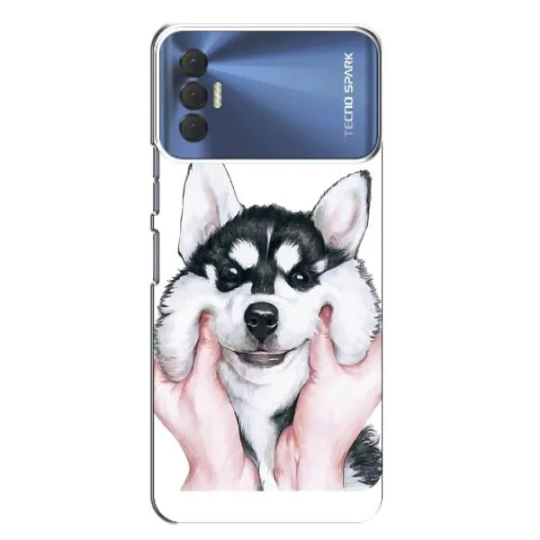 Чехол с принтом «Хаски улыбака» для TECNO Spark 8P