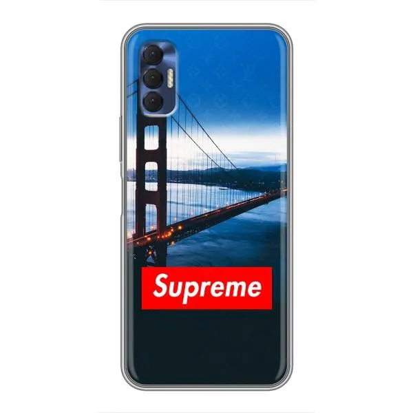 Чехол с принтом «Стиль Supreme» для TECNO Spark 8P